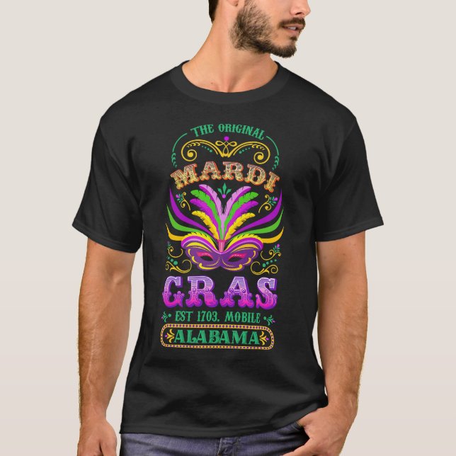 Camiseta Original Mardi Gras Mobile 1703 (Anverso)