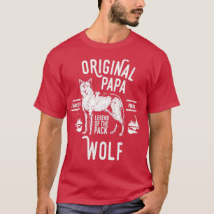 Camiseta Original Papa Wolf Leader del Día de los Padres