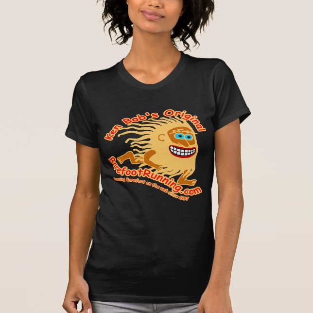 Camiseta Original Running.com descalzo de Ken Bob (Anverso)