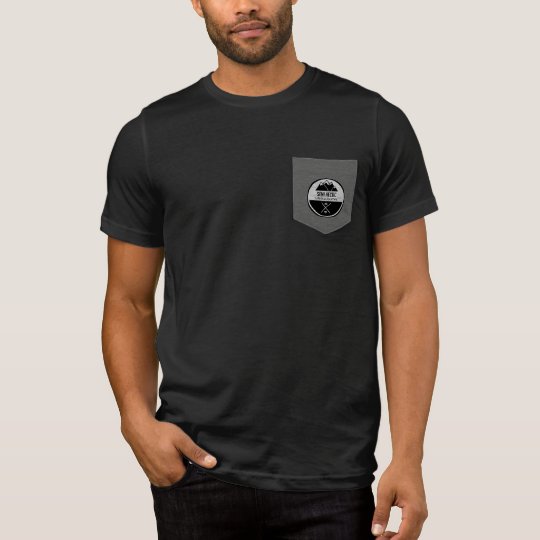 Camiseta original semi agitada del bolsillo
