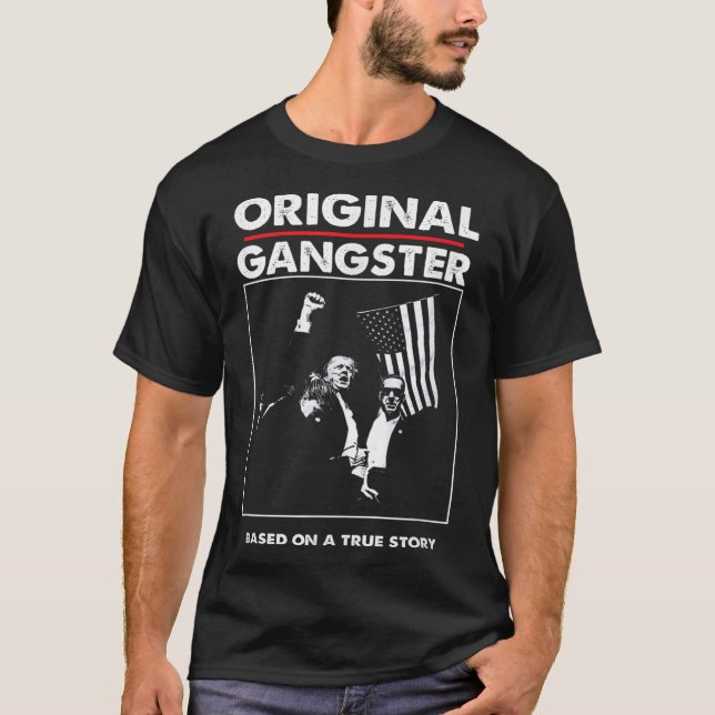 Camiseta Original Trump Gangster del presidente 47 Patrióti (Anverso)