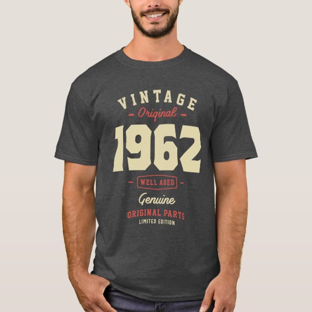 Camiseta Original Vintage 1962 61º cumpleaños (Anverso)
