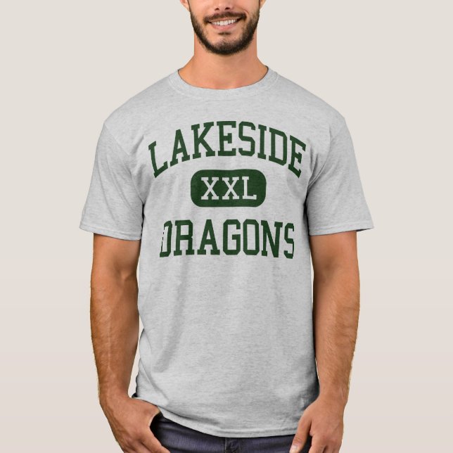 Camiseta Orilla del lago - dragones - High School (Anverso)