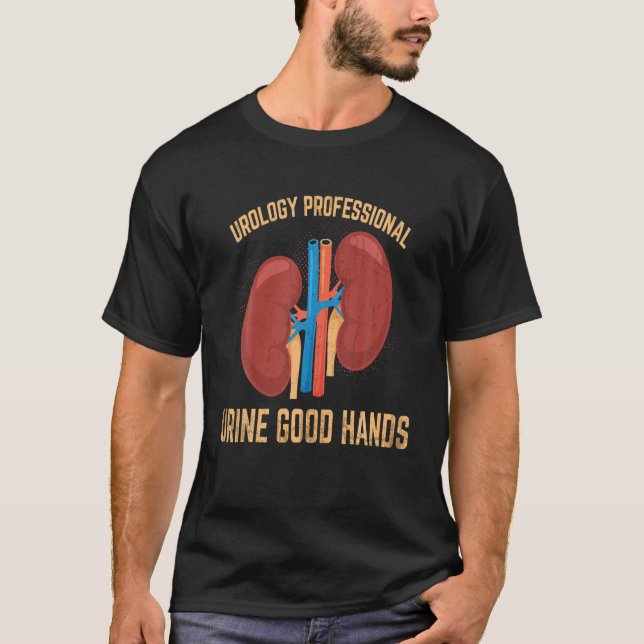 Camiseta Orina Manos Grandes Impresionantes Regalos De Urol (Anverso)