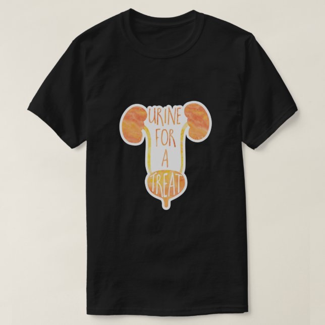 Camiseta ¡Orina para un regalo! Gracioso juego de palabras (Diseño del anverso)