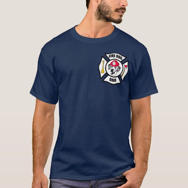 Camiseta Orio de perro de fuego (Anverso)