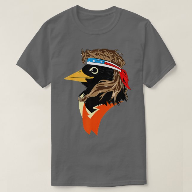 Camiseta Oriole Bird American Hero Funny Trendy (Diseño del anverso)