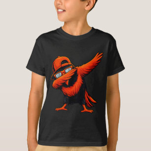 Camiseta Oriole haciendo dab para hombres mujeres jóvenes n