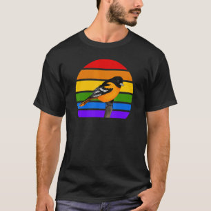 Camiseta Oriole Rainbow Bird Birdwatcher Biólogo Diversific