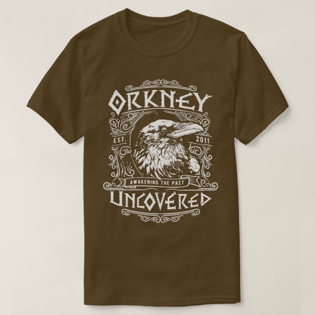 Camiseta Orkney Descubierto Raven (Diseño del anverso)