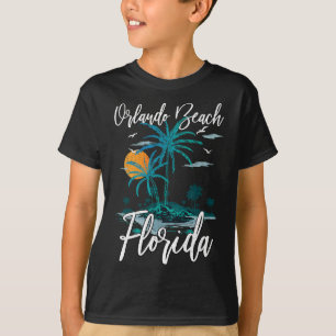 Camiseta Orlando Beach Florida Family Vacation Palm Tree Su
