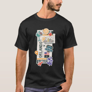 Camiseta Orlando Boarding Pass Florida Ticket Pass Famous L