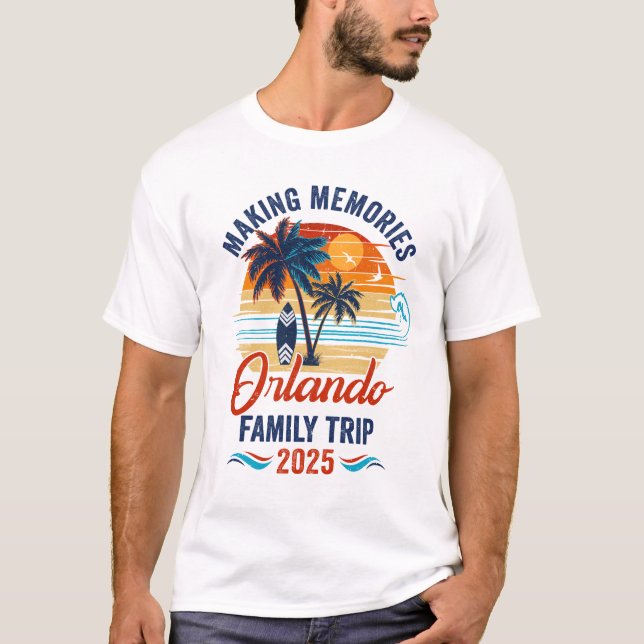 Camiseta Orlando Family Vacation 2025 Making Recuerdos Toge (Anverso)