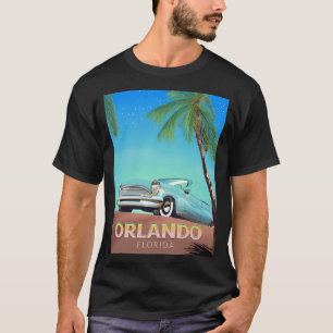 Camiseta Orlando Florida poster de viajes vintage,