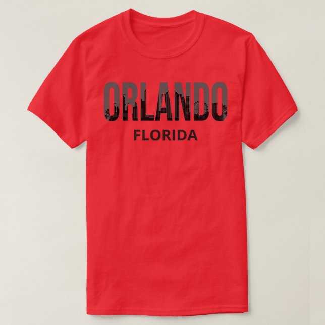 Camiseta Orlando Florida Skyline Pride I (Diseño del anverso)