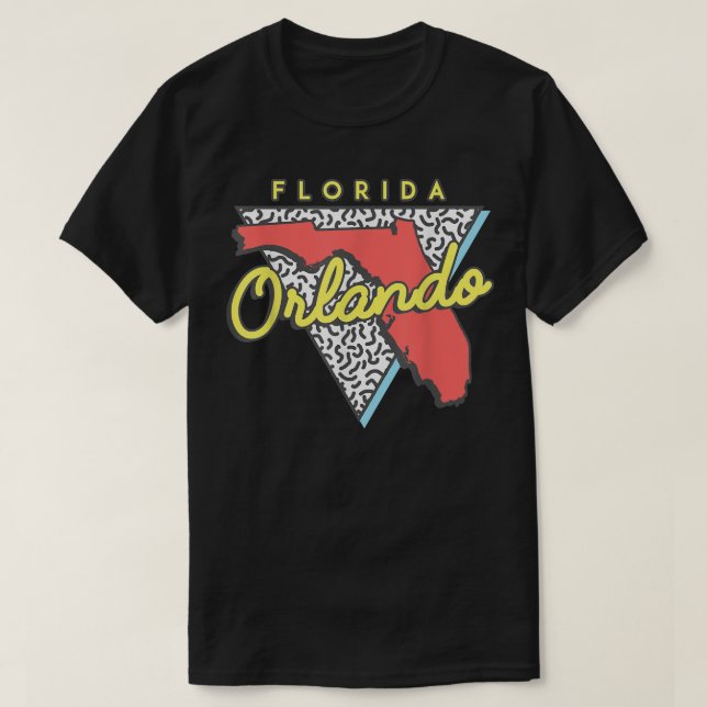 Camiseta Orlando Playa Florida Recuerdos Diseño Años 80 (Diseño del anverso)