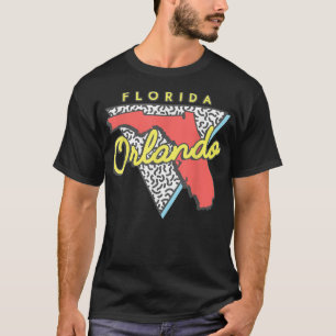 Camiseta Orlando Playa Florida T  Recuerdos Diseño 80s