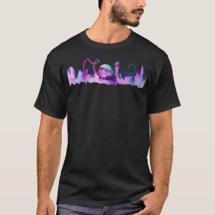 Camiseta Orlando Theme Park Inspired Watercolor Skyline Sil