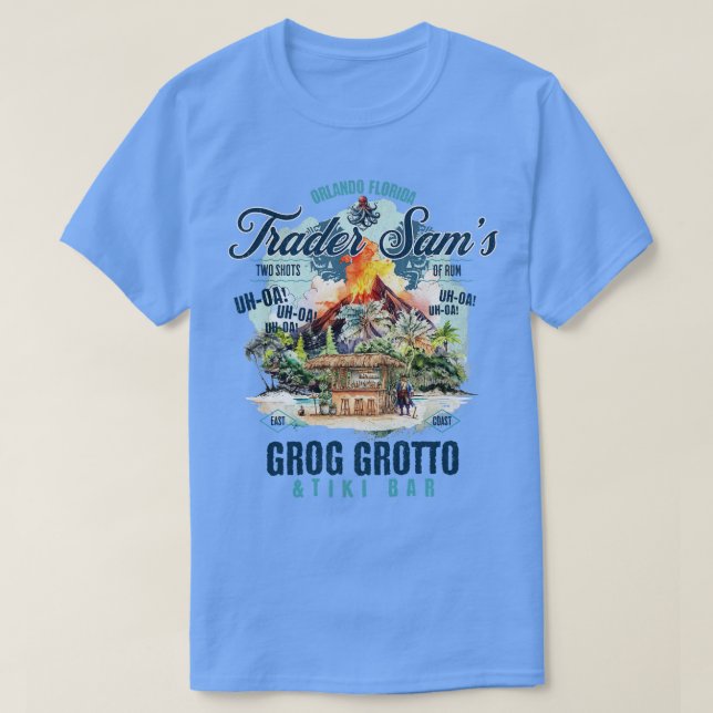 Camiseta Orlando Trader Sams Grog Grotto y Tiki Bar 2 Pol (Diseño del anverso)