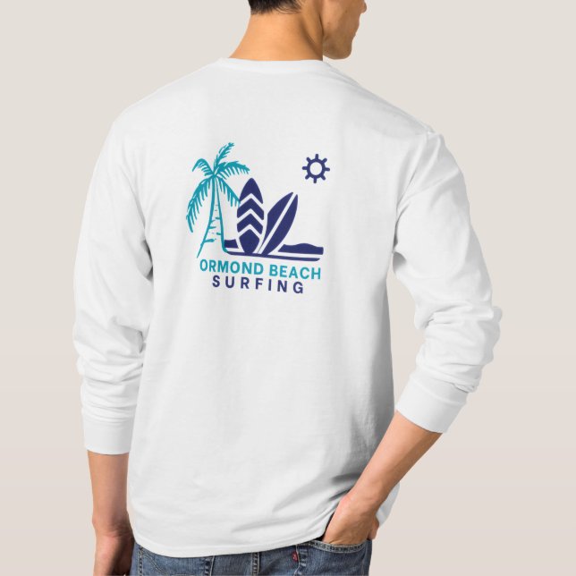 Camiseta Ormond Beach Florida Surfing (Reverso)