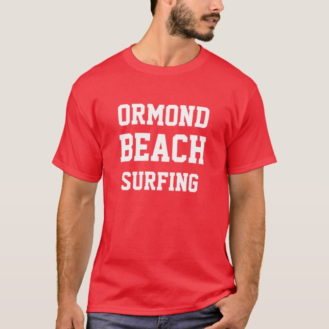 Camiseta Ormond Beach Florida Surfing (Anverso)