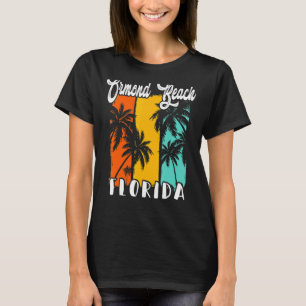 Camiseta Ormond Beach Palm Trees Beach Florida Retro Vacati