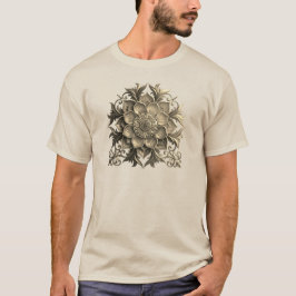 Camiseta ornamentada con mandala floral vintage es