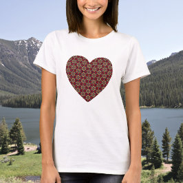 Camiseta Ornamental Cherry Blossom Pattern T-Shirt