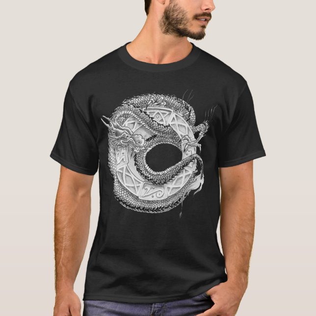 Camiseta Ornamental del dragón (Anverso)