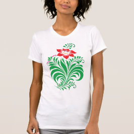 Camiseta Ornamental Floral Flower Design – Elegant