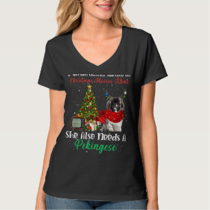Camiseta Ornamento de árbol de navidad de renos de perro de