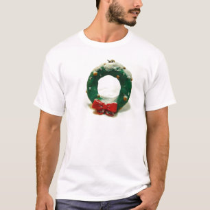 Camiseta Ornamento de la guirnalda del navidad