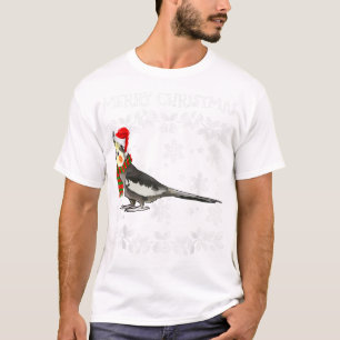 Camiseta Ornamento de Navidad de Bird Merry Cockatiel