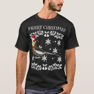 Camiseta Ornamento de Navidad de Bird Merry Cockatiel