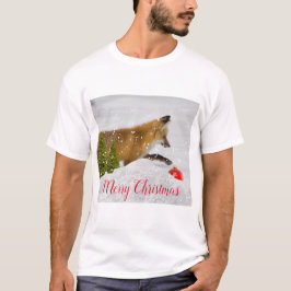 Camiseta Ornamento de Navidad de la cacería de Fox Roja en