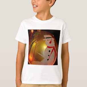 Camiseta Ornamento de Snowman espumoso