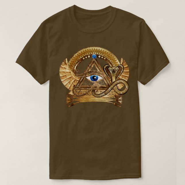 Camiseta Ornamento egipcio de Horus Wadjet (Diseño del anverso)