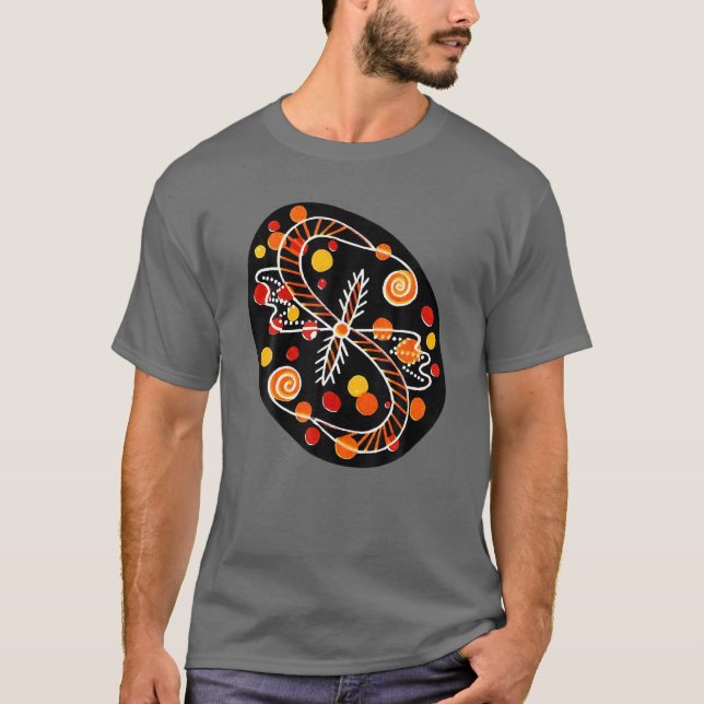 Camiseta Ornamento floral de huevo de pascua ucraniano Pysa (Anverso)