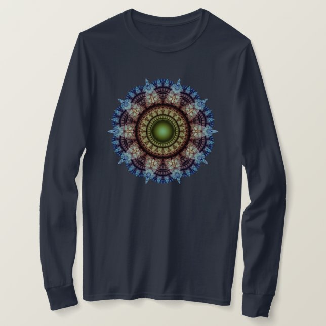 Camiseta Ornamento fractal mágico (Anverso del diseño)