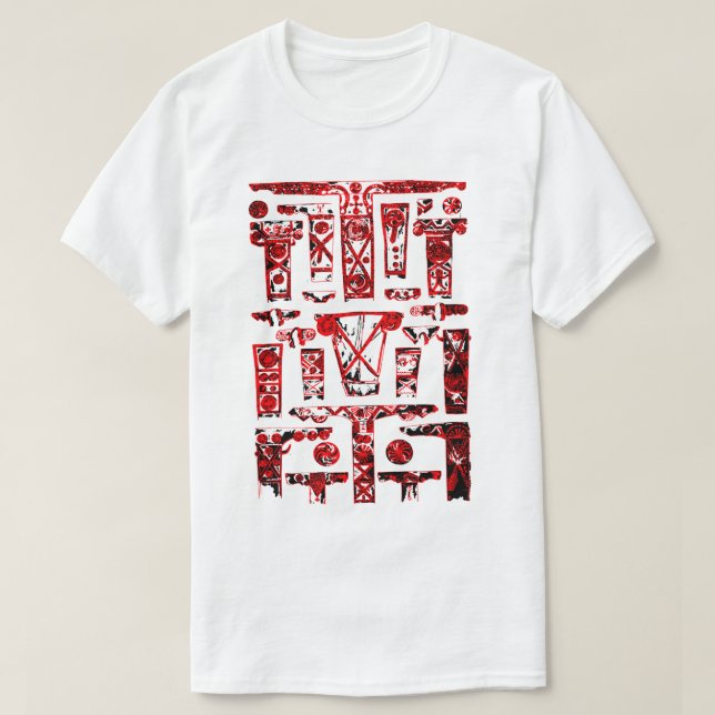 Camiseta Ornamento georgiano (Diseño del anverso)