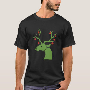 Camiseta Ornamento navideño de renos