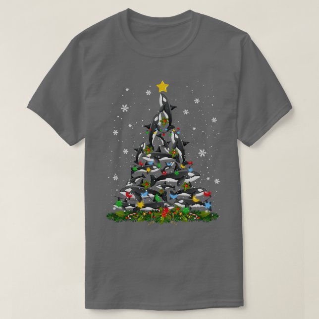 Camiseta Ornamento ornamento ornamento de árbol de Navidad  (Diseño del anverso)