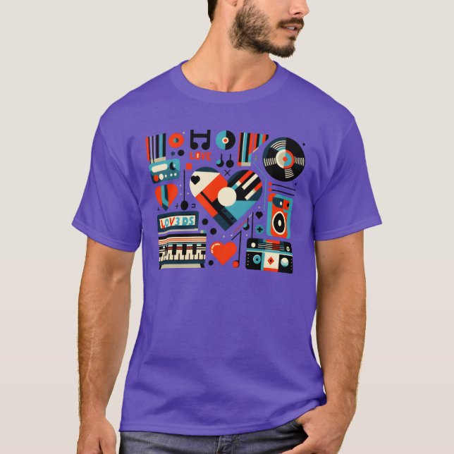 Camiseta Ornamento retro de Love Music (Anverso)