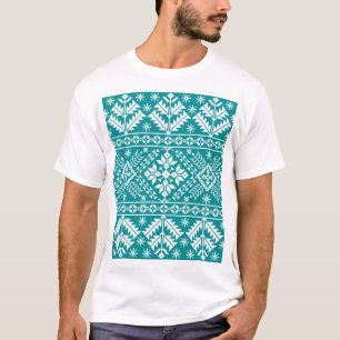 Camiseta Ornamento sin foco de la etnia folklórica ucranian