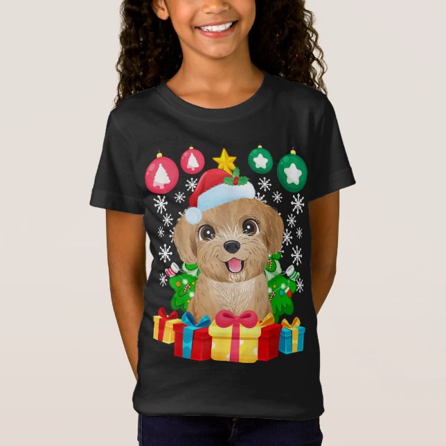 Camiseta Ornamentos de árbol de navidad de canapé Navidad a (Anverso)