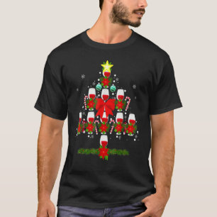 Camiseta Ornamentos de árbol de navidad en vísperas de Navi