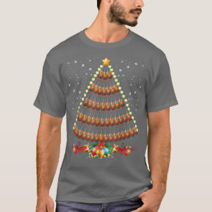 Camiseta Ornamentos de músico de árbol de Navidad violín me