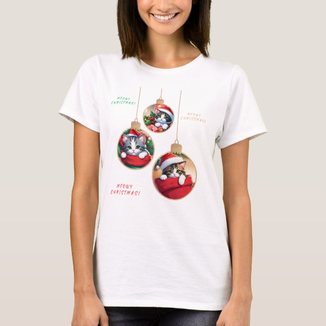 Camiseta "Ornamentos de Navidad míseros" (Anverso)