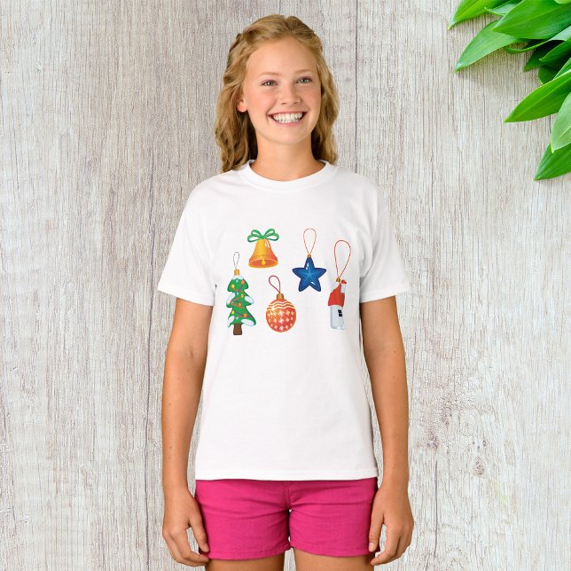 Camiseta Ornamentos decorativos de Navidad (Subido por el creador)