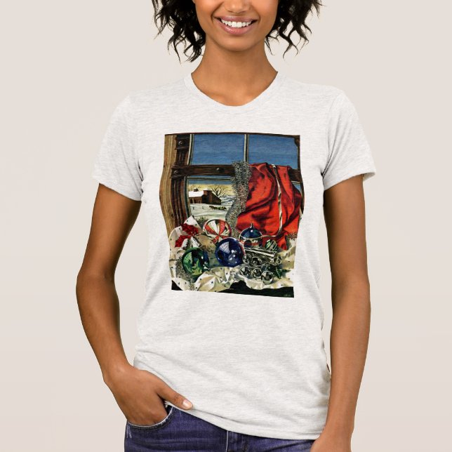 Camiseta Ornamentos del navidad (Anverso)